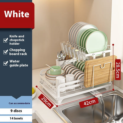 Kitchen Draining Countertop Foldable Dish Draining Rack