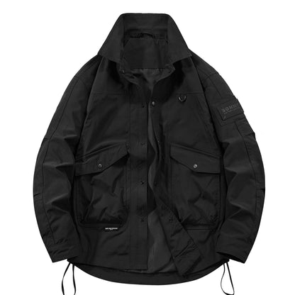 Outdoor Casual Tooling Turn-down Collar Coat