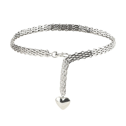 Men and Women Design Fashion Love Chain Pendant Waist Chain