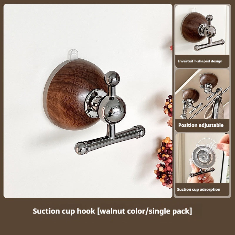 Wood Grain Sucker Hook - Strong No Punch