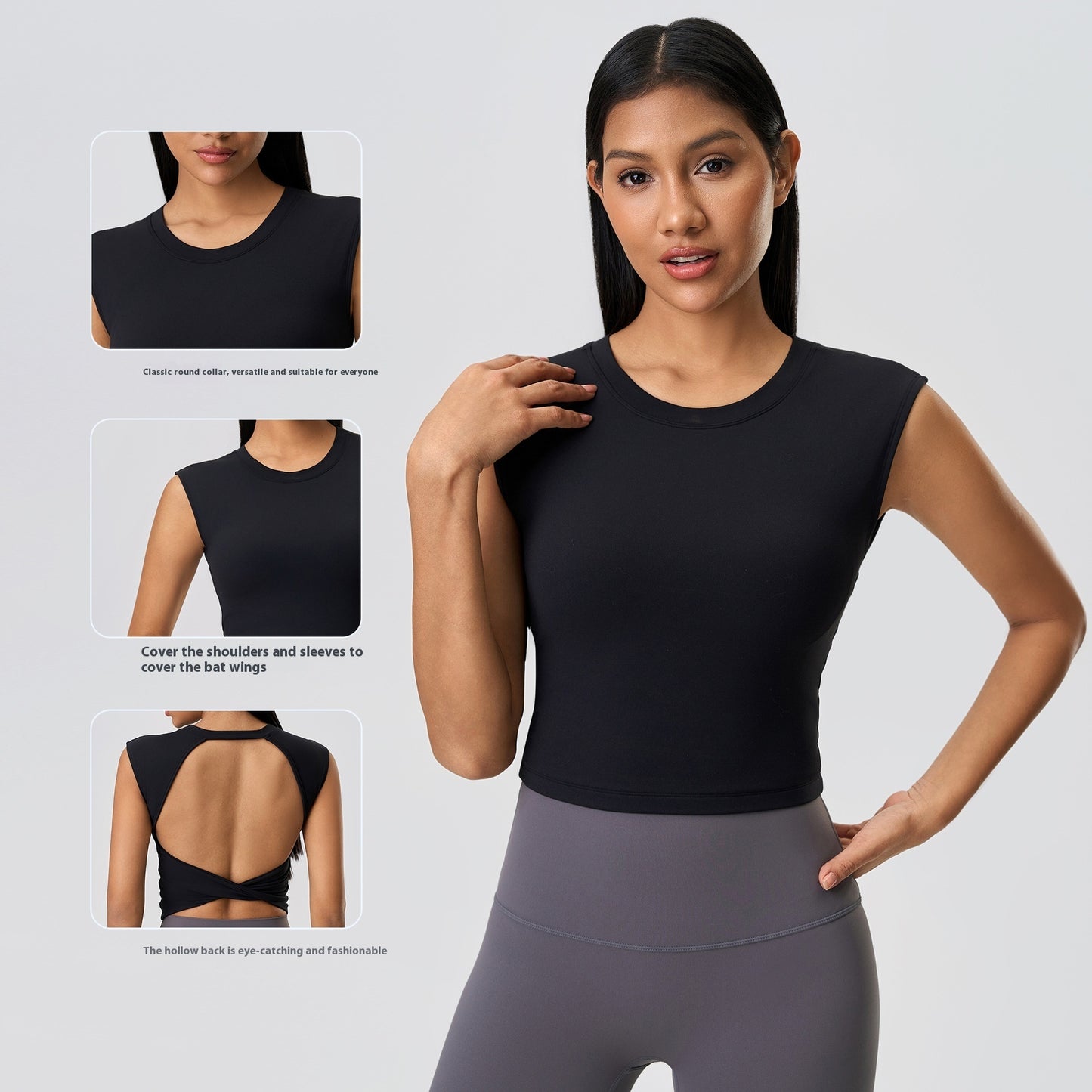Fitness Exercise Yoga Clothes Sleeveless Top For Women