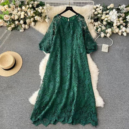 French Retro Heavy Industry Formal Dress