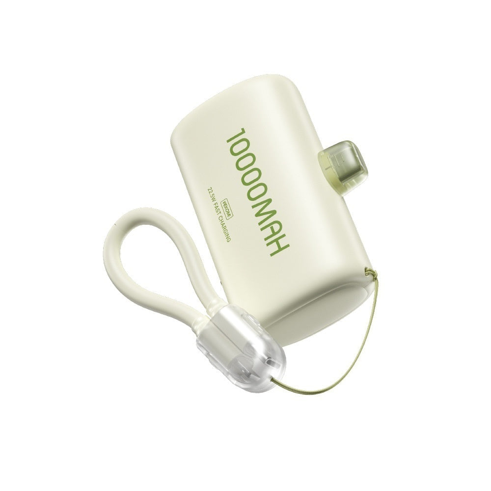 White power bank with '10000mAh' text on a white background