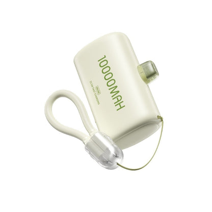 White power bank with '10000mAh' text on a white background