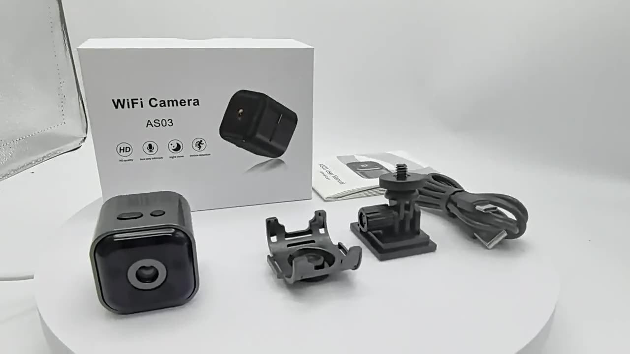 AS03 HD Night Vision Security Camera - Smart WiFi Voice Remote Viewing