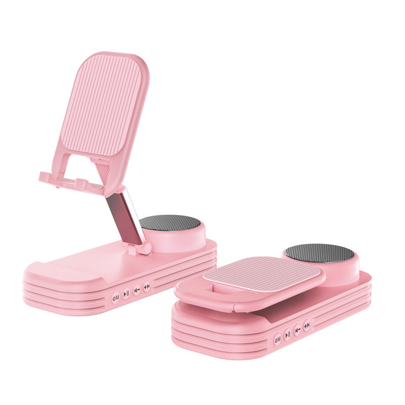 Pink step platform with adjustable height on a white background