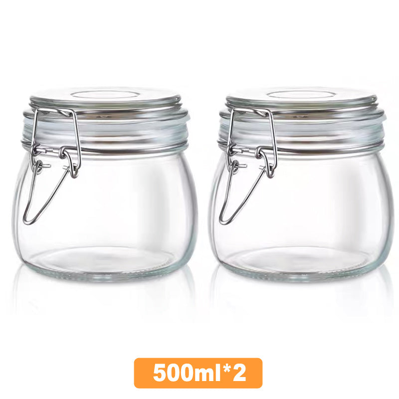 Glass Sealed Cans For Kitchen Food