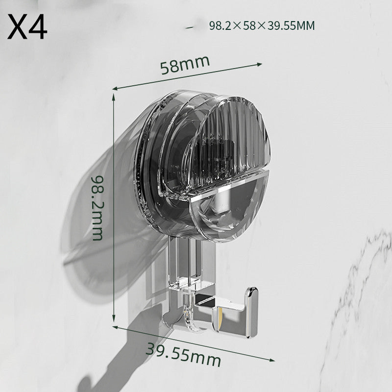 Non-Punching Bathroom Scratch-Free Strong Adhesive Suction Cup Hook