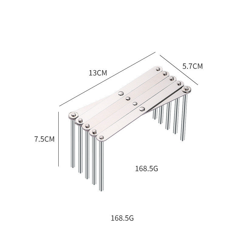 Stainless Steel Telescopic Shelf Folding Kitchen Storage