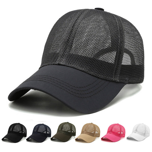 Unisex Breathable Mesh Flat Cap for Summer