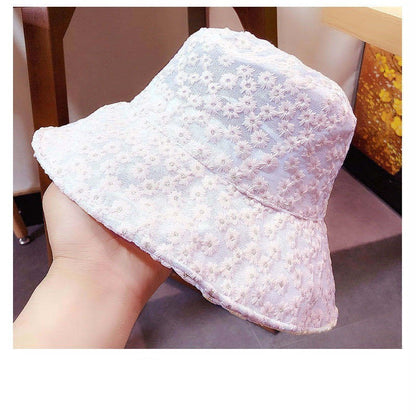 Women's Daisy Embroidered Fisherman's Hat
