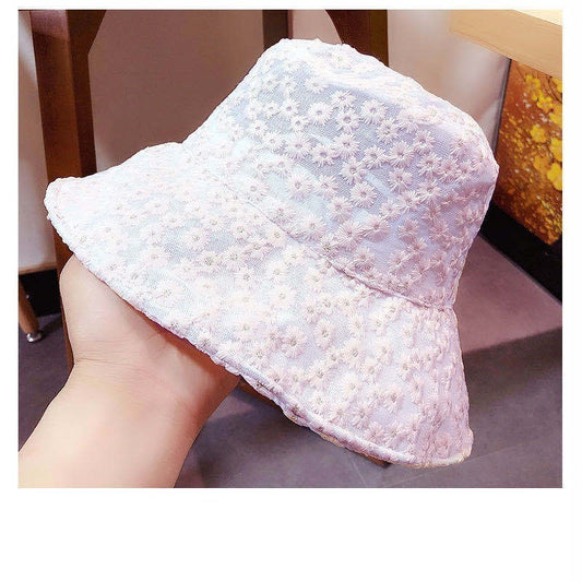Women's Daisy Embroidered Fisherman's Hat