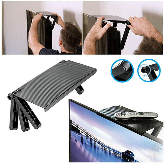 TV Remote Control For The Shelf Above The Computer Monitor