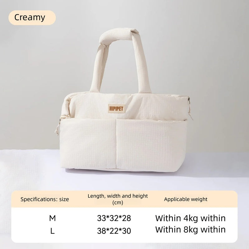 Dog Car Seat Pet Carrier with Adjustable Safety Leash - Portable Center Console for Small Dogs and Cats