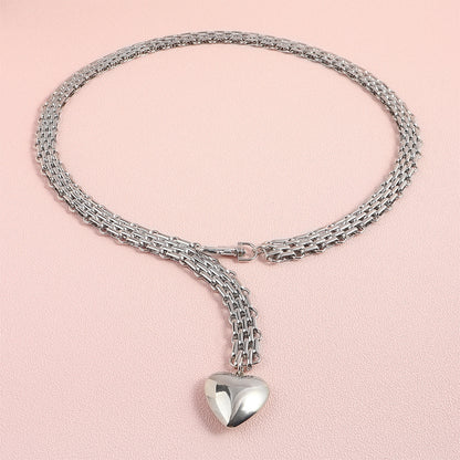 Men and Women Design Fashion Love Chain Pendant Waist Chain