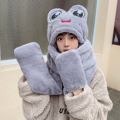 Children's Ear Protector Warm Hat Scarf Gloves