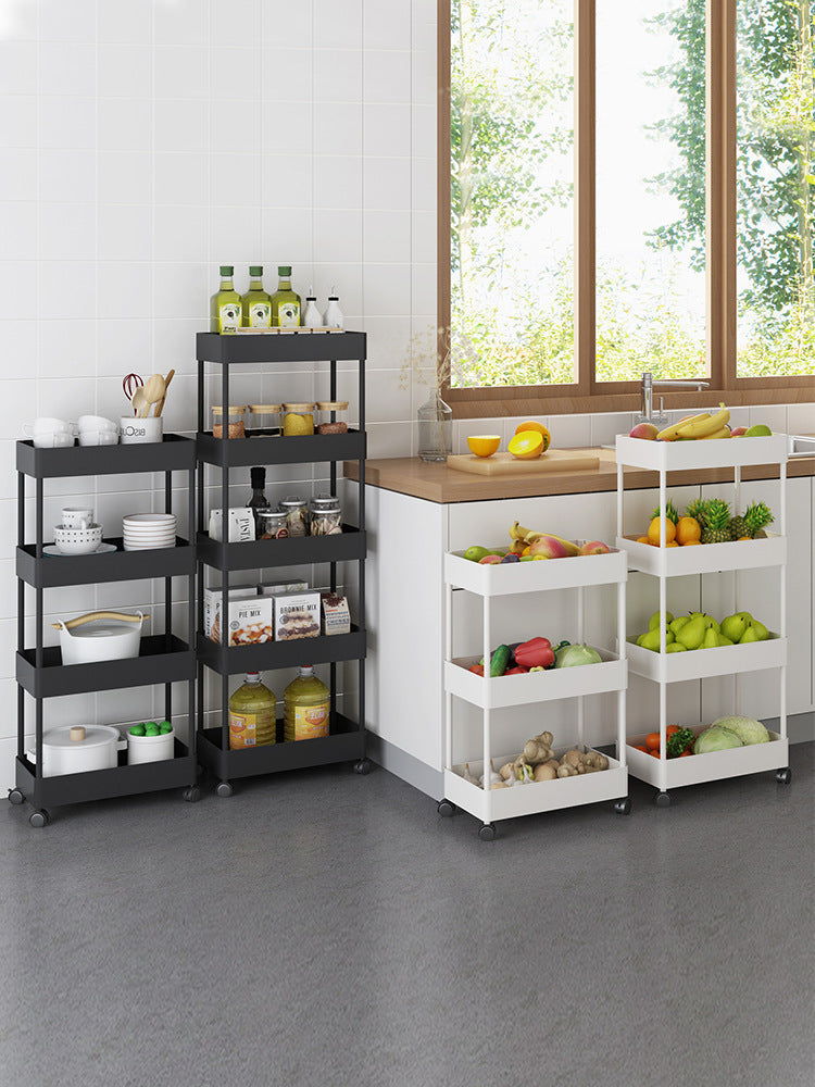 Bathroom Kitchen Mobile Trolley Debris Sorting Storage Rack